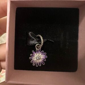 Pandora Purple Flower Pendant Charm